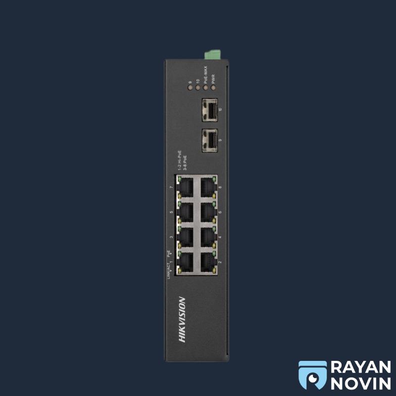 سوئیچ شبکه 8 پورت PoE هایک ویژن مدل  DS-3T0510HP-E/HS