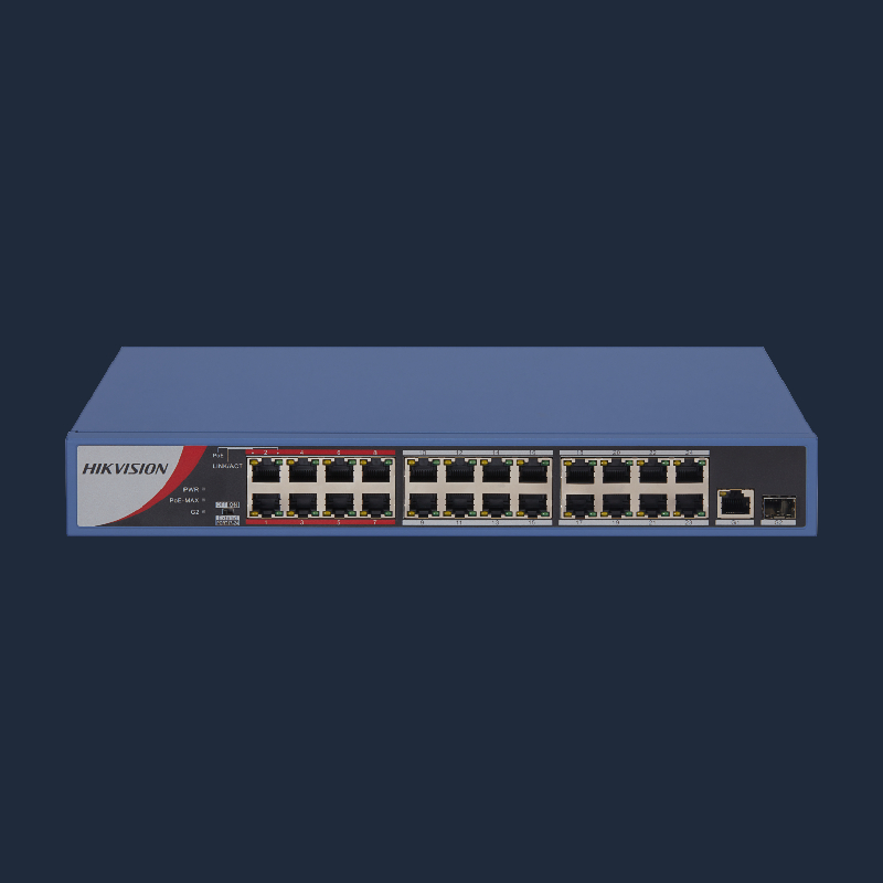 سوئیچ شبکه 24 پورت گیگابیتی PoE هایک ویژن مدل DS-3E0326P-E