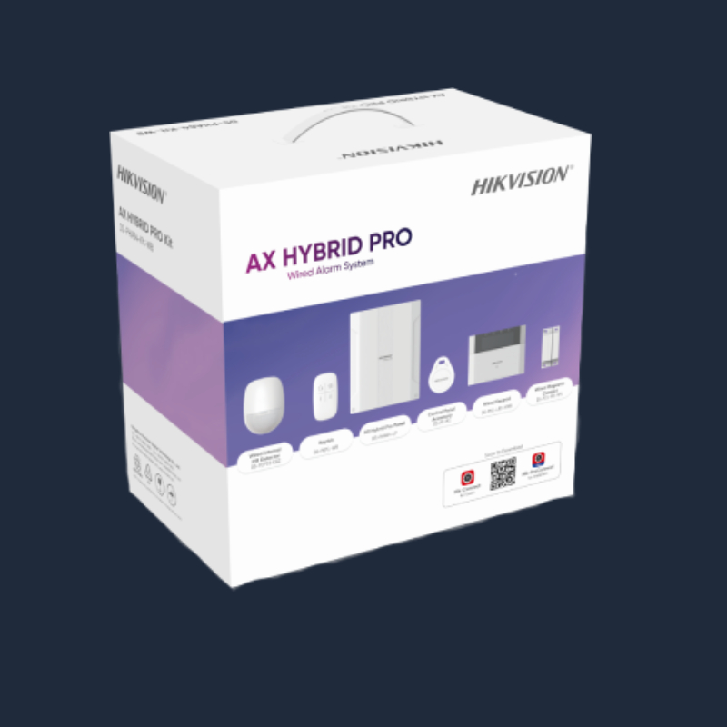 کیت دزدگیر سیمی هایک ویژن DS-PHA64-Kit-WB | پنل 64 زون