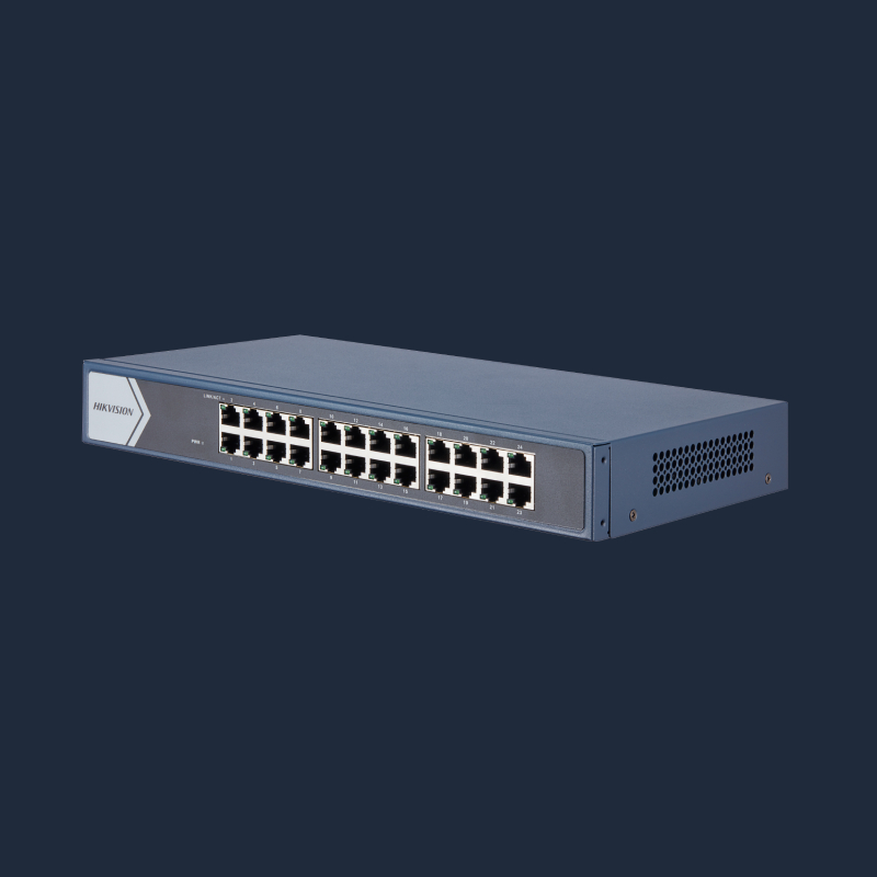 سوئیچ شبکه 24 پورت گیگابیت هایک ویژن مدل DS-3E0524-E
