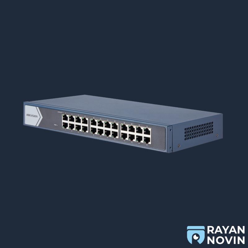سوئیچ شبکه 24 پورت گیگابیت هایک ویژن مدل DS-3E0524-E